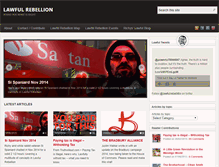 Tablet Screenshot of lawfulrebellion.org
